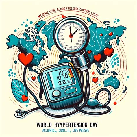 World Hypertension Day Vector Illustration Commemorated Every May 17 To