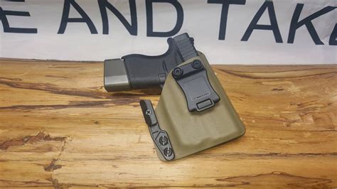 Made To Fit Glock 43 43x Streamlight Tlr 6 Kydex Appendix Etsy