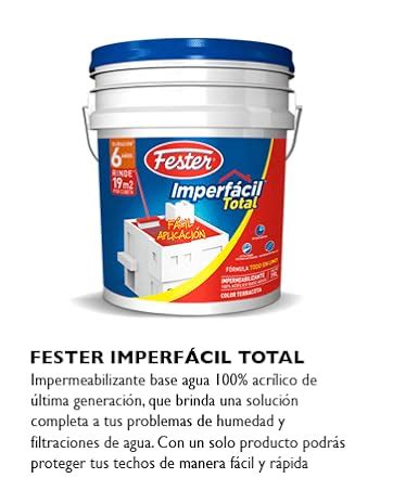 Fester Imperfácil Clasico Impermeabilizante Acrílico con Base Agua