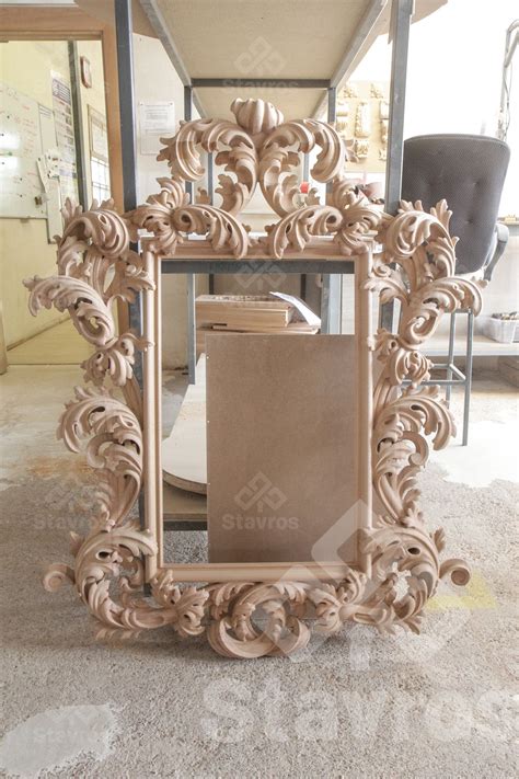 Carved oak frame | Antique frames, Decorate mirror frame, Cnc wood carving