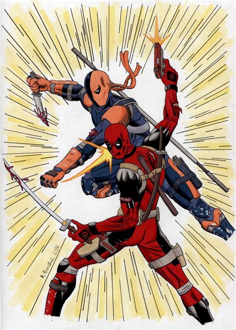 Deathstroke Vs Deadpool Colours December 2016 By Bobalob93 On