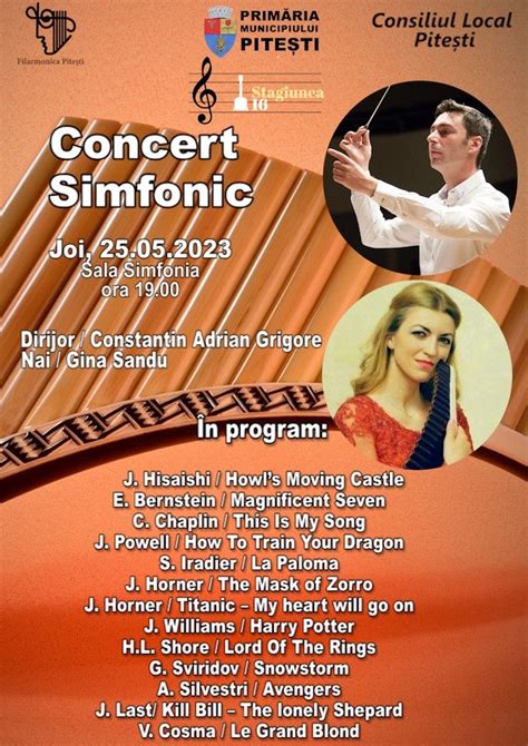 Concert Simfonic Filarmonica Pitesti Mai