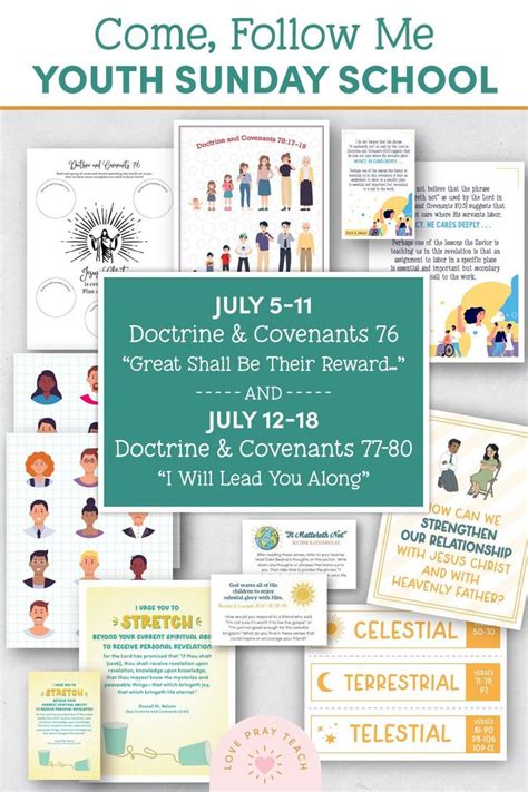 Youth Sunday School Come Follow Me 2021 Printable Lesson Pack Doctrine