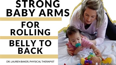 Baby Arm Strengthen Exercises For Rolling Belly To Back Youtube