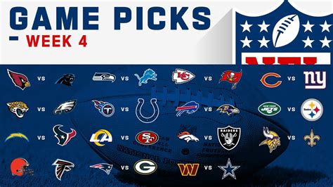 Nfl Week 4 Game Picks Youtube