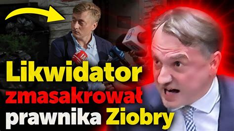 Likwidator Zmasakrowa Prawnika Ziobry Lewandowski Przeczyta Jak Pis