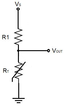 NTC Thermistor Voltage Divider Temperature Calculator