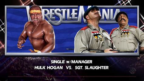 Lets Play Wwe 2k15 Hulk Hogan Vs Sgt Slaughter Youtube