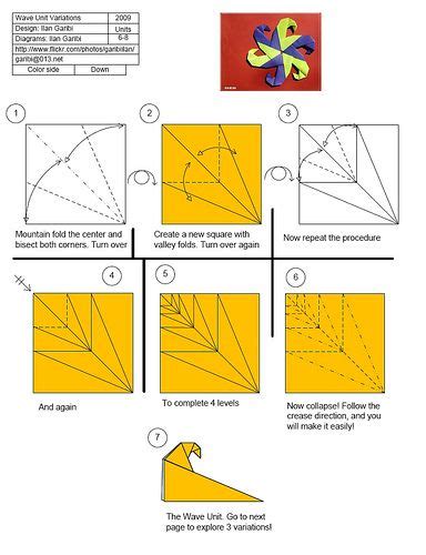 Easy Origami Wave - Origami