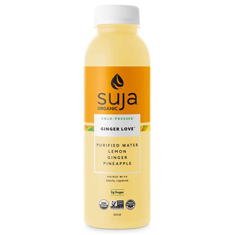 Suja Organic Ginger Love Cold Pressed Juice Drink 13 5 Fl Oz Bottle