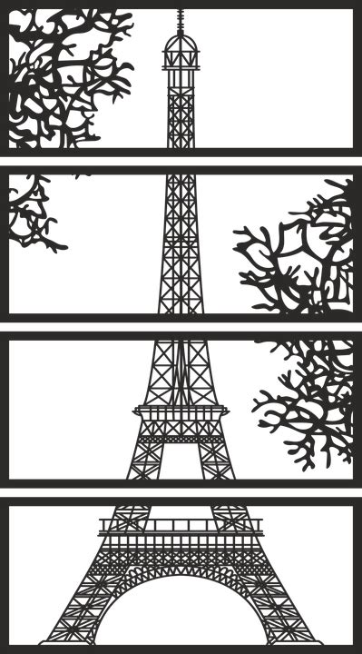 Paris Decor Silhouette Darmowa Grafika Wektorowa Na Pixabay