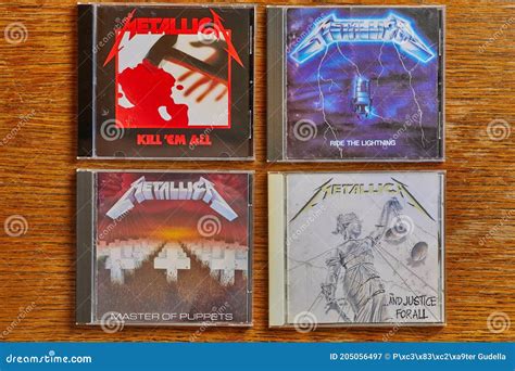 Metallica CD Collection Of Early Albums Editorial Image | CartoonDealer ...