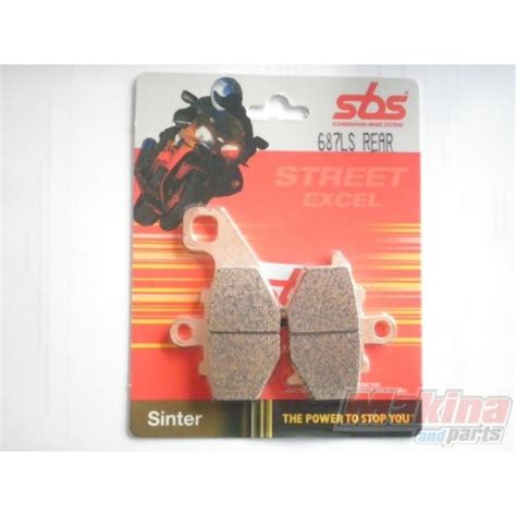 687ls Sbs Rear Brake Pads Kawasaki Zx6r Z 750