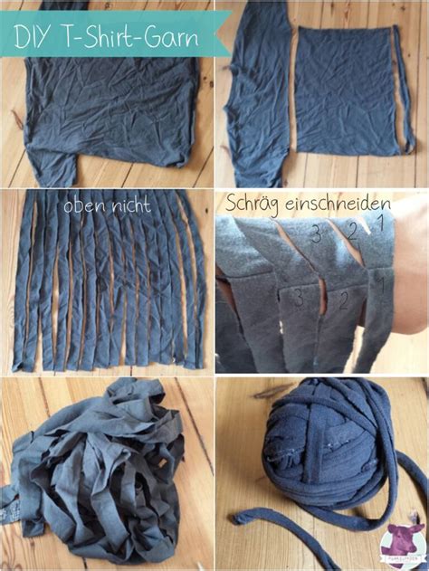 Upcycling Anleitung T Shirt Garn Selber Machen Tshirt Garn Tshirt