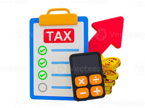 3d Minimal Accounting Taxation Concept Tax Rising Concept Taxes On Goods And Services Concept