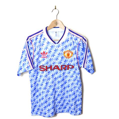 MANCHESTER UNITED AWAY FOOTBALL SHIRT 1990/92 | Retro Football SS