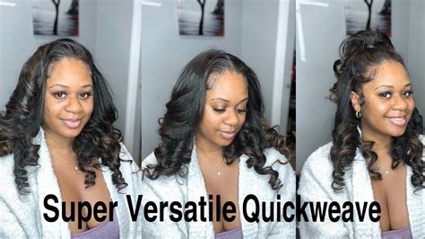 NATURAL VERSATILE QUICKWEAVE WITH LEAVE OUT YouTube