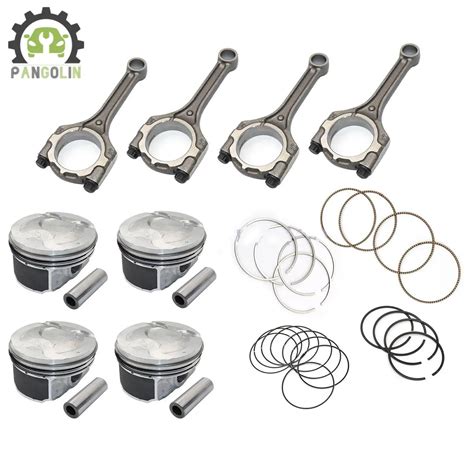 8pcs G4FD Engine Connecting Rod Pistons Rings Set For Hyundai KIA