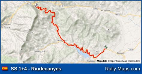 Ss Riudecanyes Stage Map Rally De Espa A Wrc Rally