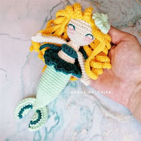 Mermaid Doll Crochet Pattern Printable Pdf Amigurumi Today Shop