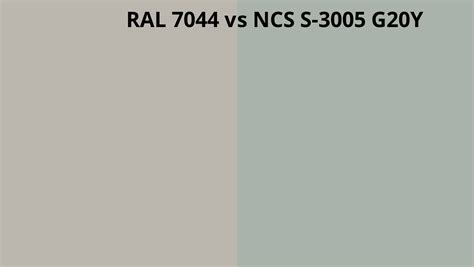 Ral 7044 Vs Ncs S 3005 G20y Ral Colour Chart Uk