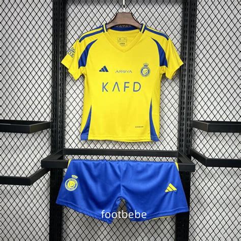 Maillot Al Nassr Enfant 2024 2025 Domicile Jaune Footbebe