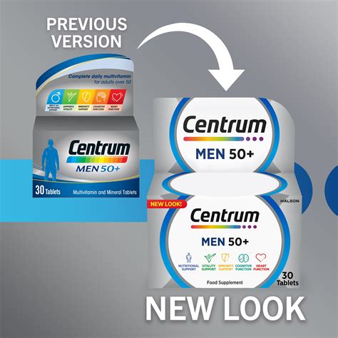 Mua Centrum Men 50 Multivitamin Tablets For Men Vitamins With 23 Essential Nutrients