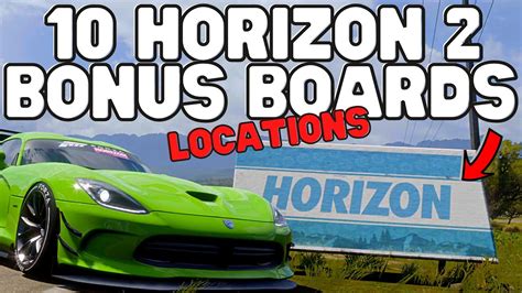 Forza Horizon Smash Horizon Bonus Boards Ben Green Delivery