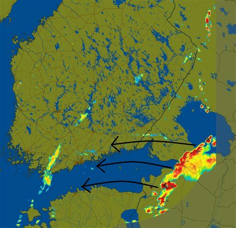 Ilmatieteen Laitos On Twitter Pietarin Ukkoskuuroj Rjestelm N