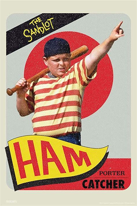 Pyramid America The Sandlot Movie Ham Porter Baseball Card Retro ...