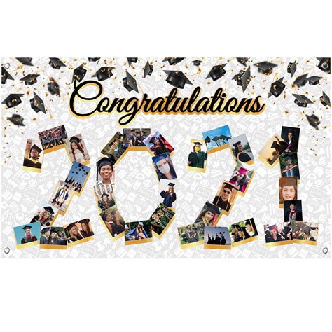 Buy Large Congratulations Graduation Photo Banner 2022 72x44 Inch