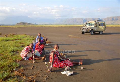 Maasai people in traditional clothing, Tanzania — tribe, travel - Stock ...