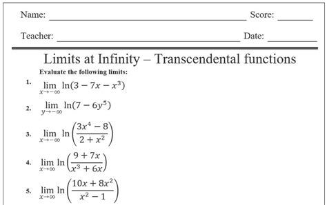 Limits And Continuity Practice Problems