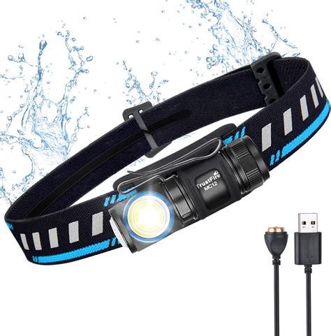 Trustfire Led Head Torch Rechargeable Mc12 Usb Headlamp1000 Lm Torches