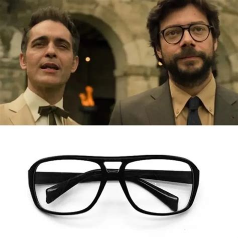 【cw】 The House Of Paper Money Heist Glasses Cosplay Props Eyewear Mask Salvador Dali Halloween