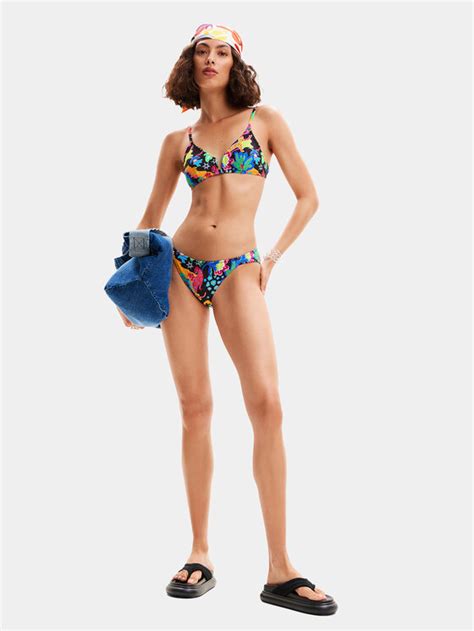 Desigual Bikini Partea De Jos Jungle Swmk Colorat Modivo Ro