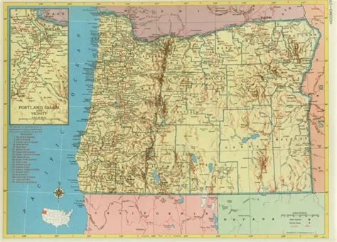 Historic Oregon Railroad Map Shows And List All Or Rr S Or Rr