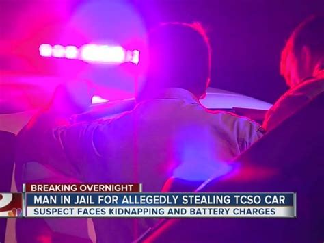 Man Arrested After Allegedly Stealing Tcso Car