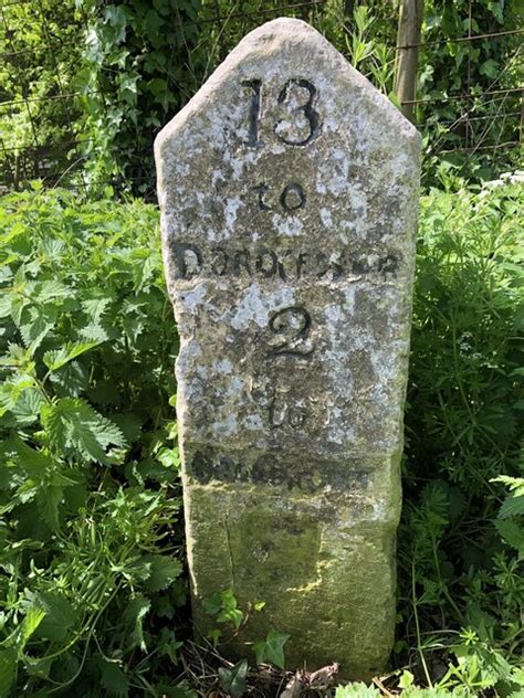 Old Milestone By The A35 Loders © Paul Barnett Cc By Sa20