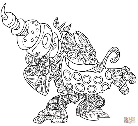 Desenho De Skylanders Bubble Blast Para Colorir Desenhos Para Colorir