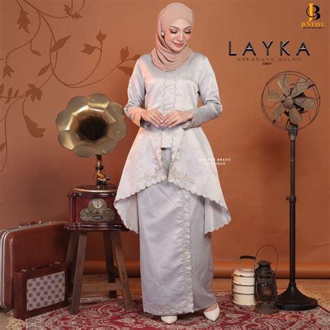 Baju Raya Layka Kebarung Sulam Kebarung Moden Kebaya Moden Baju