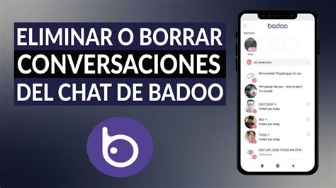 Cómo eliminar o borrar conversaciones del chat de BADOO Rápido y