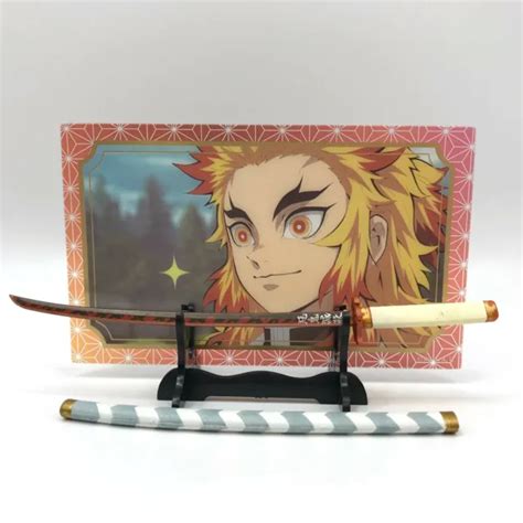 Demon Slayer Kimetsu Kyojuro Rengoku Nichirin Sword Figure Card A