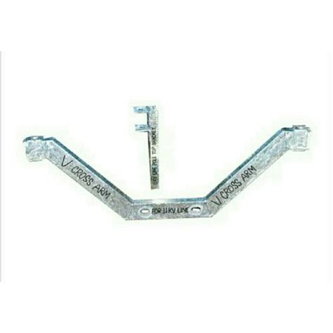 Mild Steel Hot Dip Galvanized V Cross Arm For Overhead Line Materials Thickness Mm At