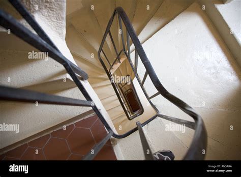 French Staircase Paris Stock Photo Alamy