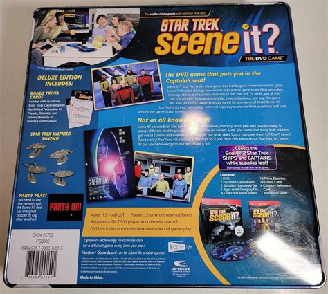 Scene It Star Trek Deluxe Collectors Tin Edition Etsy