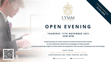 Sixth Form Open Evening 16 2022 And Beyond Lymm High School