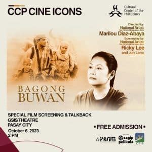 CCP Cine Icons Bagong Buwan Cultural Center Of The Philippines