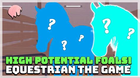 High Potential Foals Equestrian The Game Breeding Youtube