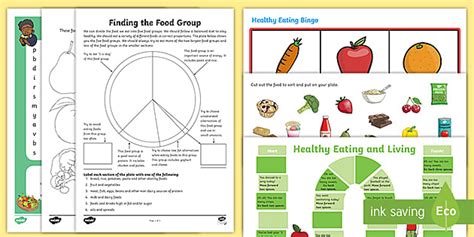 Healthy Eating Living And Nutrition Activity Pack Twinkl